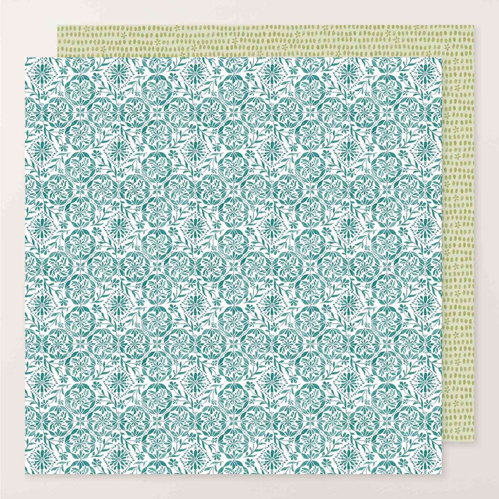 MOSAIC GARDEN 12" X 12" (30.5 X 30.5 CM) DESIGNER SERIES PAPER & STICKER SHEET (ENGLISH)