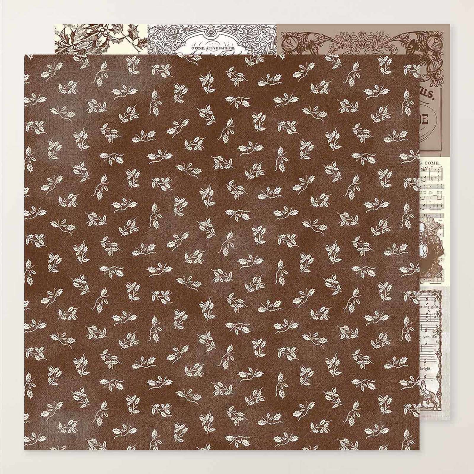 YULETIDE CAROLS 12" X 12" (30.5 X 30.5 CM) DESIGNER SERIES PAPER