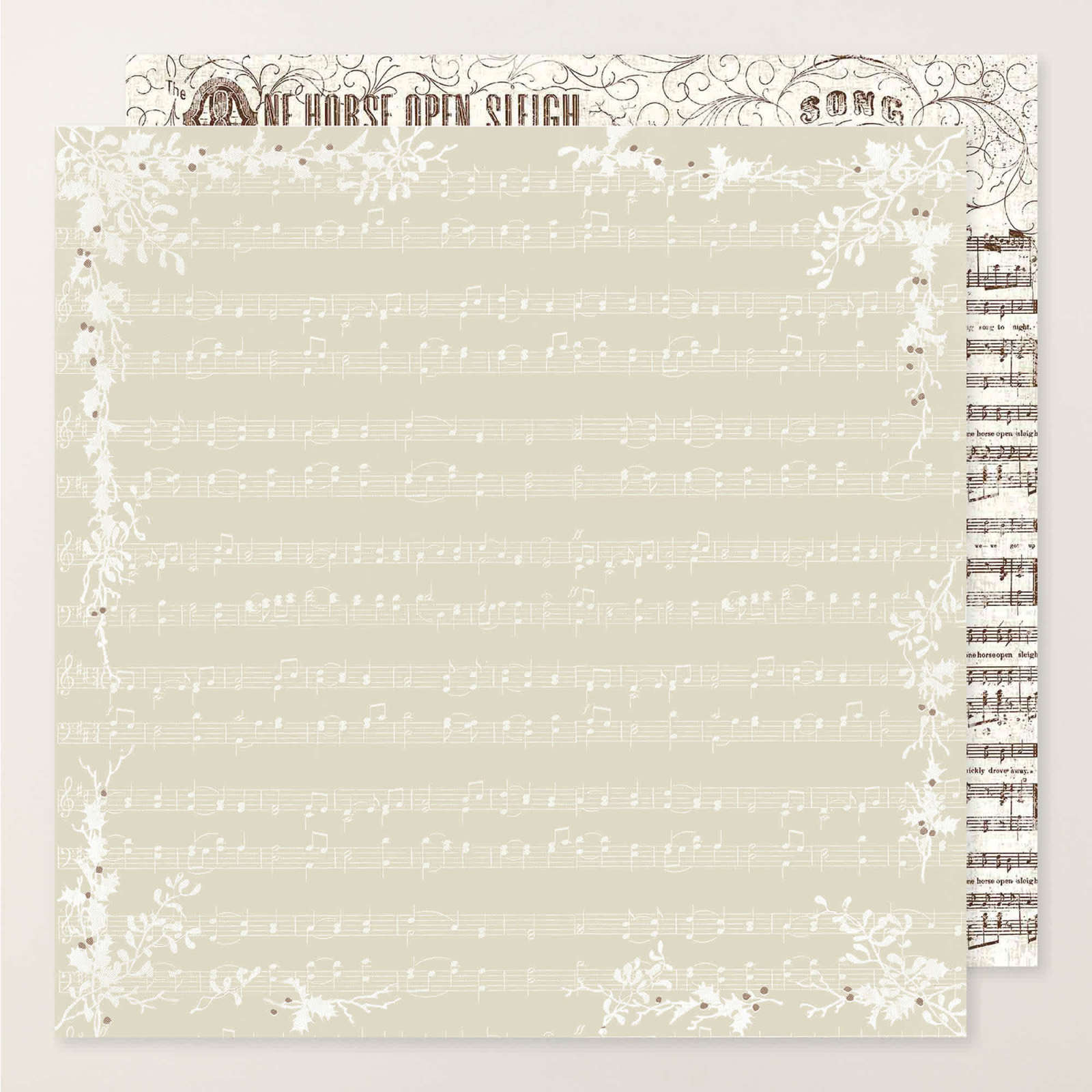 YULETIDE CAROLS 12" X 12" (30.5 X 30.5 CM) DESIGNER SERIES PAPER