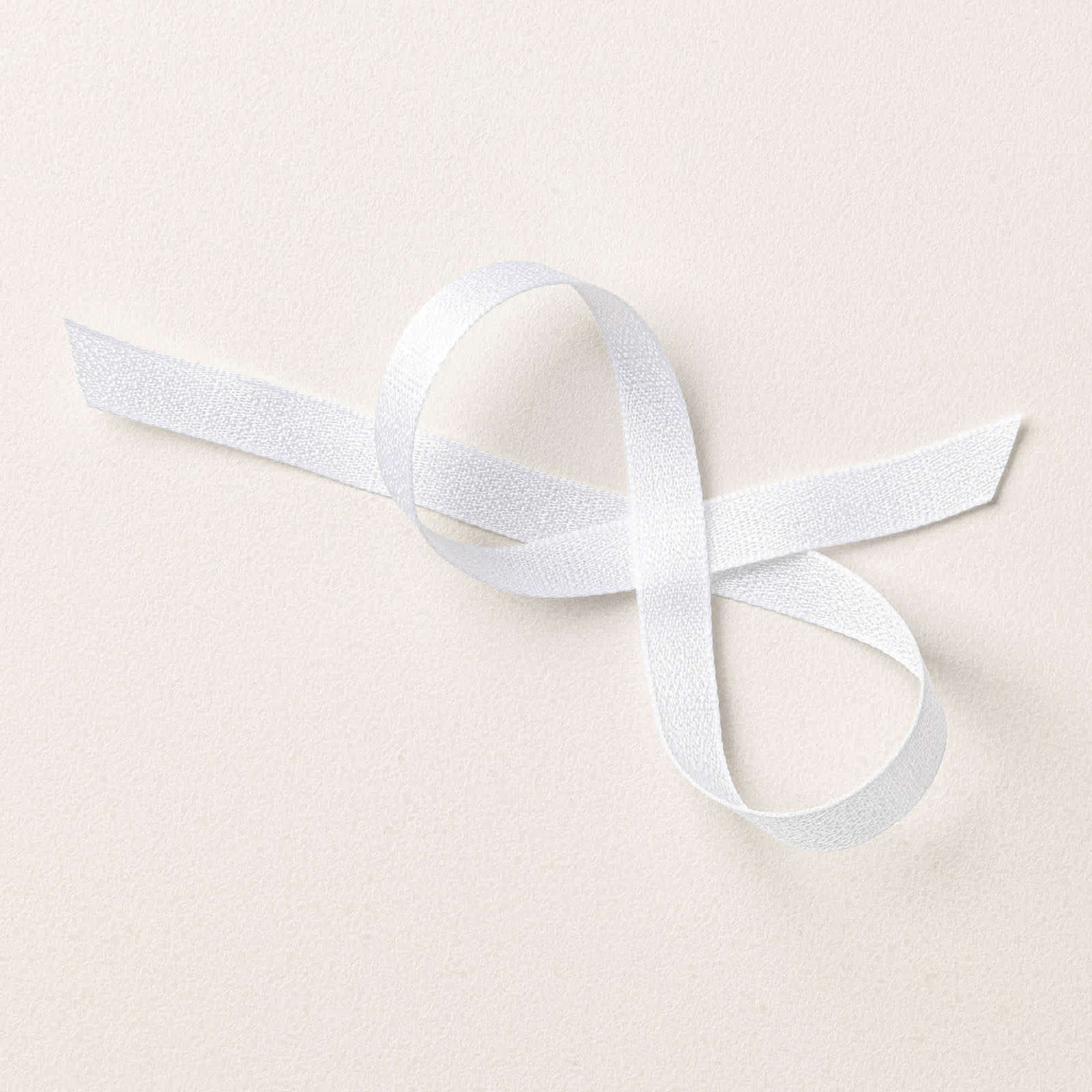 WHITE 3/8" (1 CM) TEXTURED RIBBON