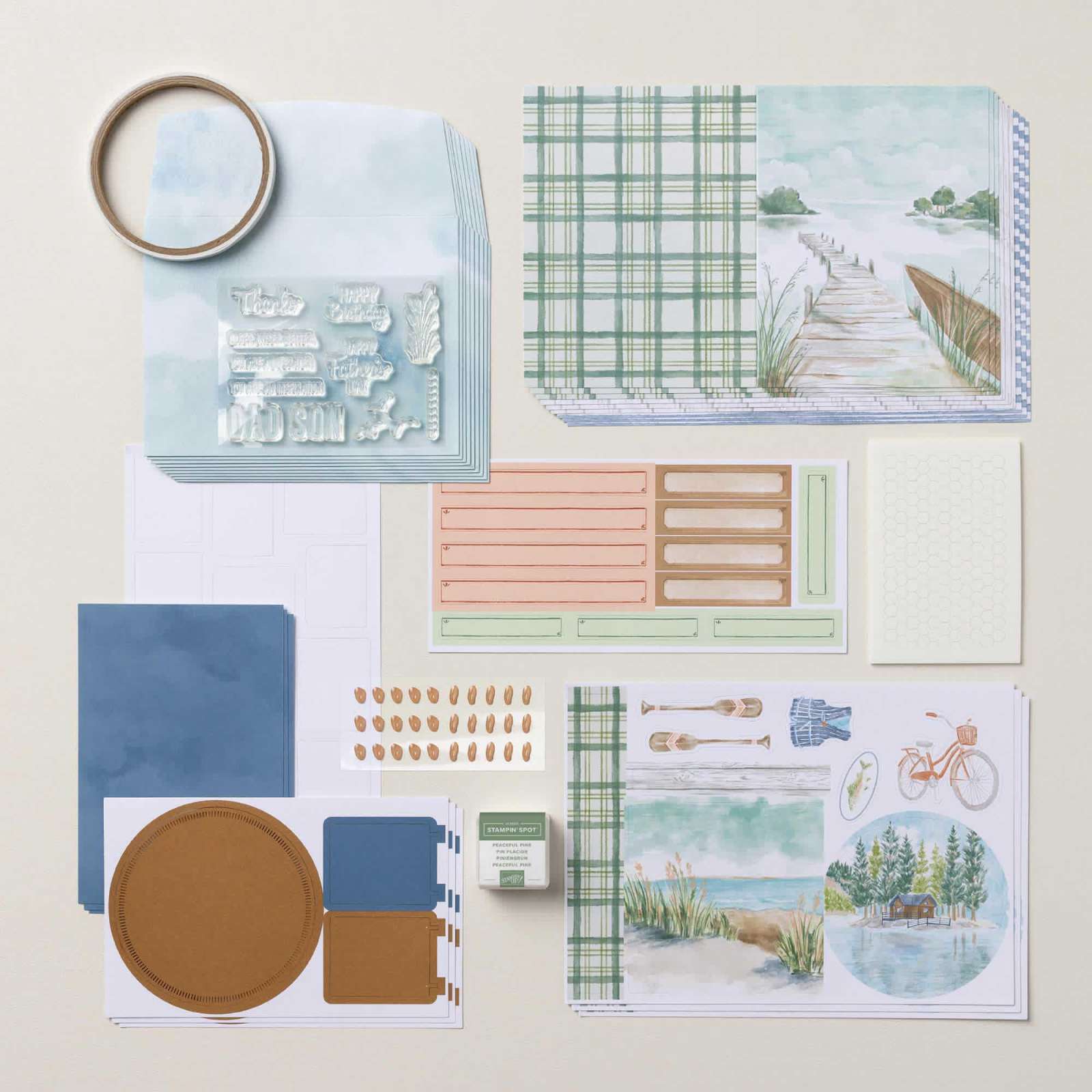VOORMALIGE PAPER PUMPKIN-SET LAKESIDE RETREAT (ENGELS)