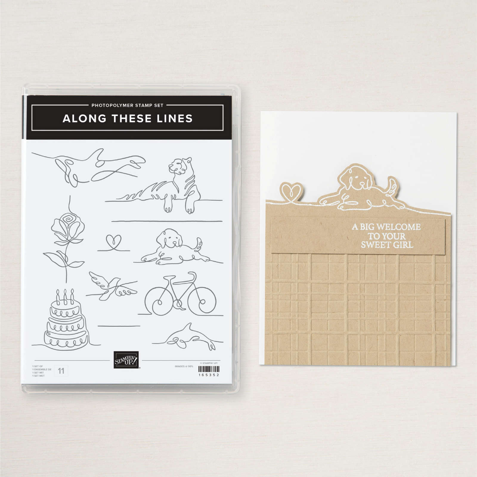 ALONG THESE LINES PHOTOPOLYMER STAMP SET