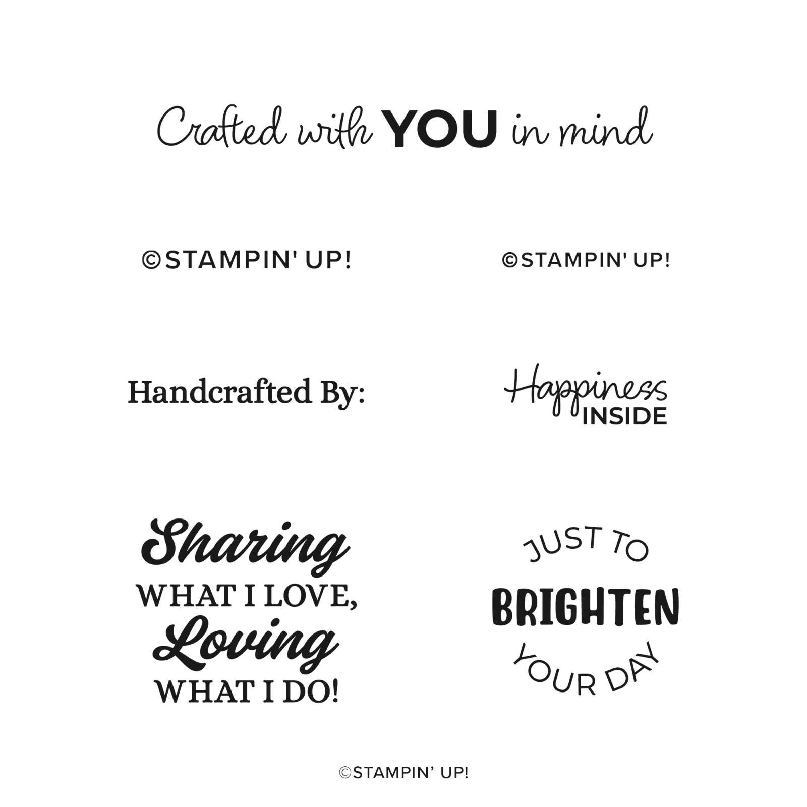 SHARING LOVING CRAFTING PHOTOPOLYMER STAMP SET (ENGLISH)