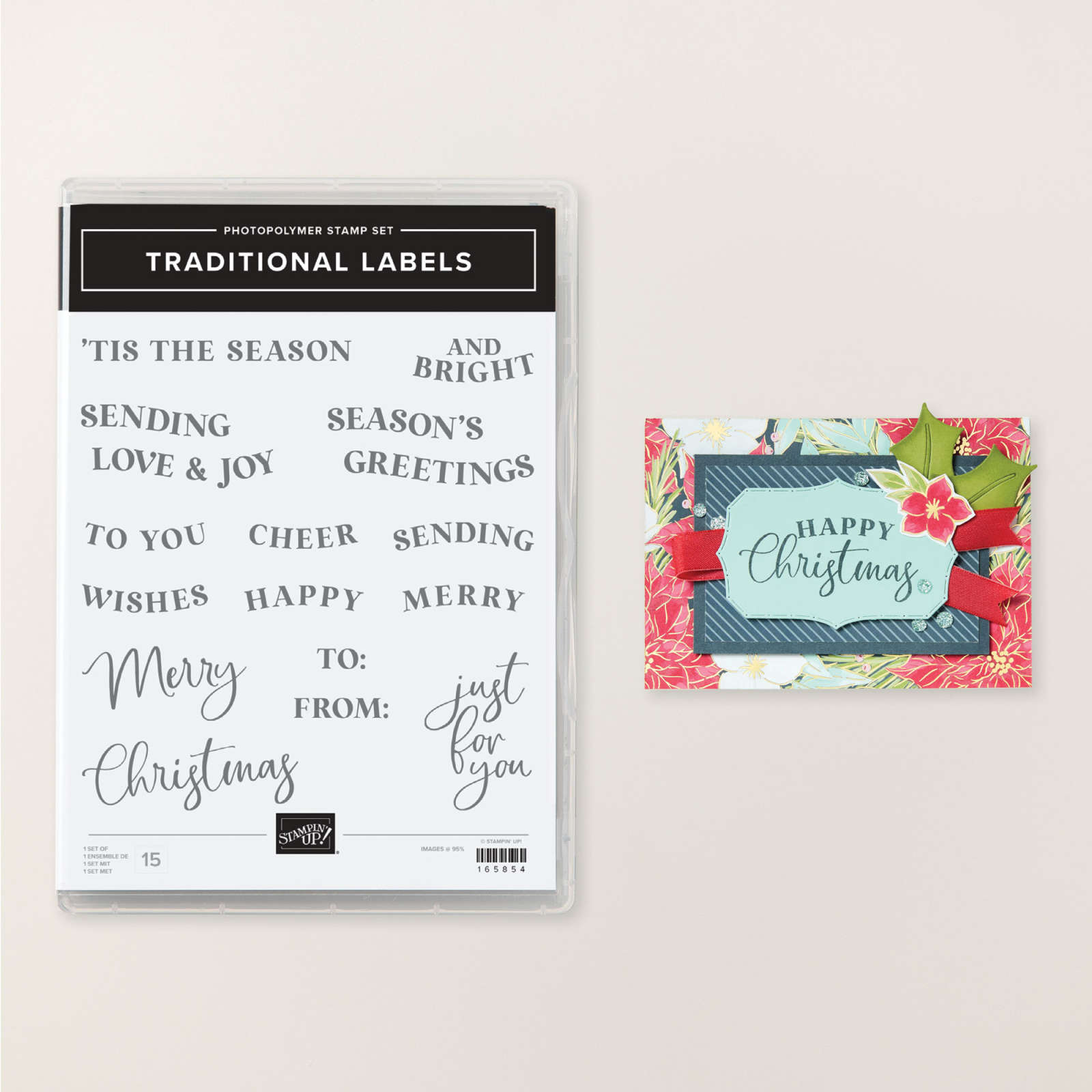 TRADITIONAL LABELS PHOTOPOLYMER STAMP SET (ENGLISH)