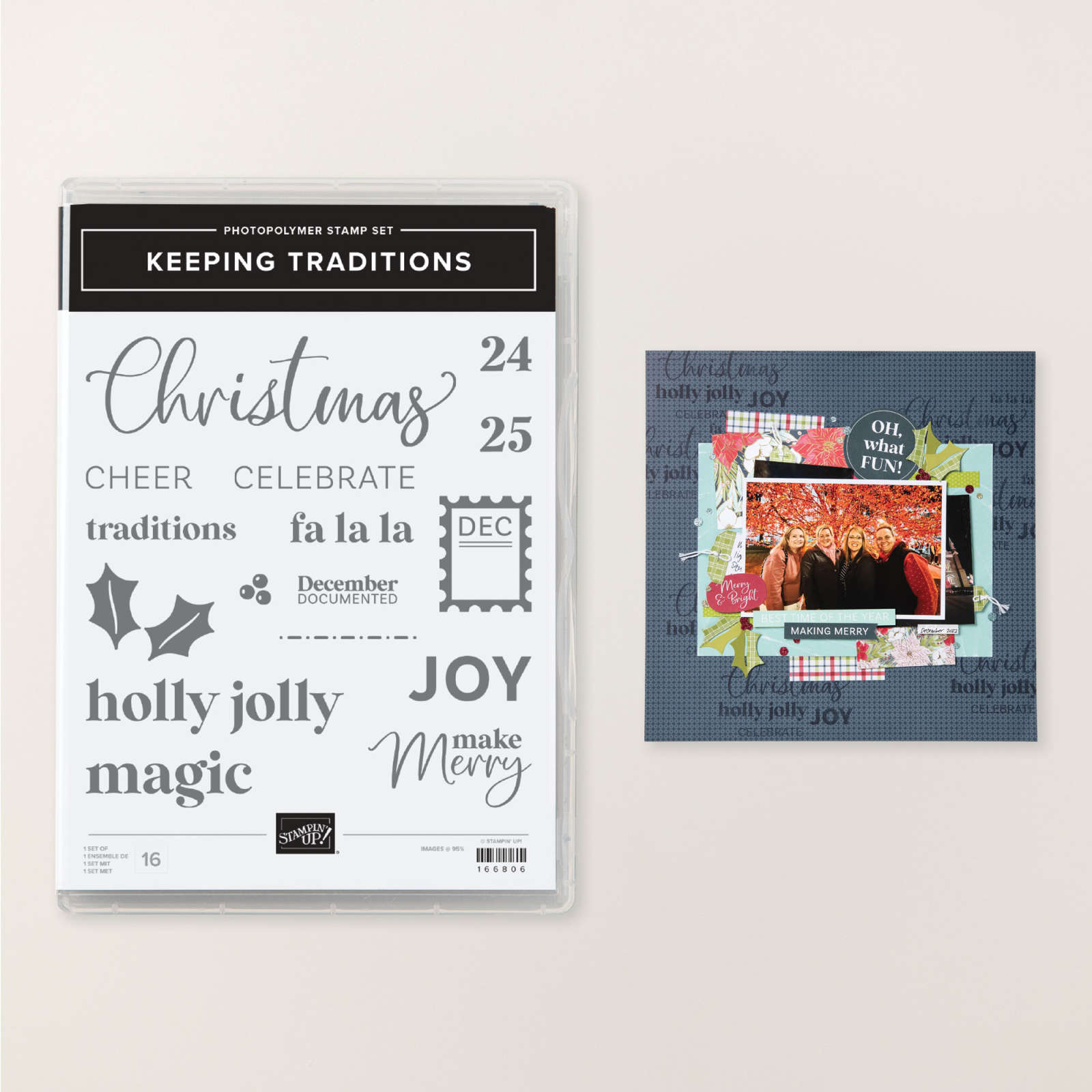 KEEPING TRADITIONS PHOTOPOLYMER STAMP SET (ENGLISH)