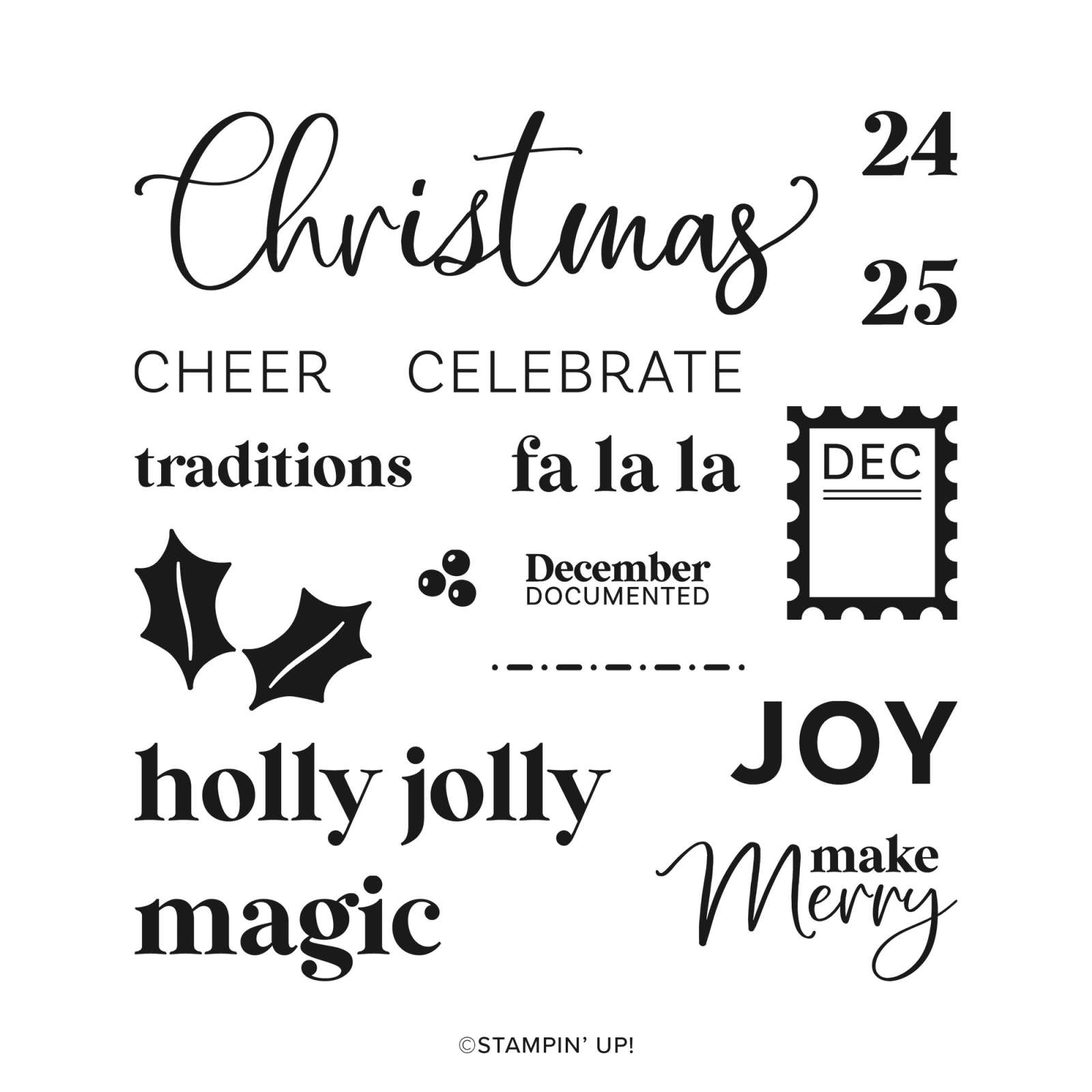 KEEPING TRADITIONS PHOTOPOLYMER STAMP SET (ENGLISH)