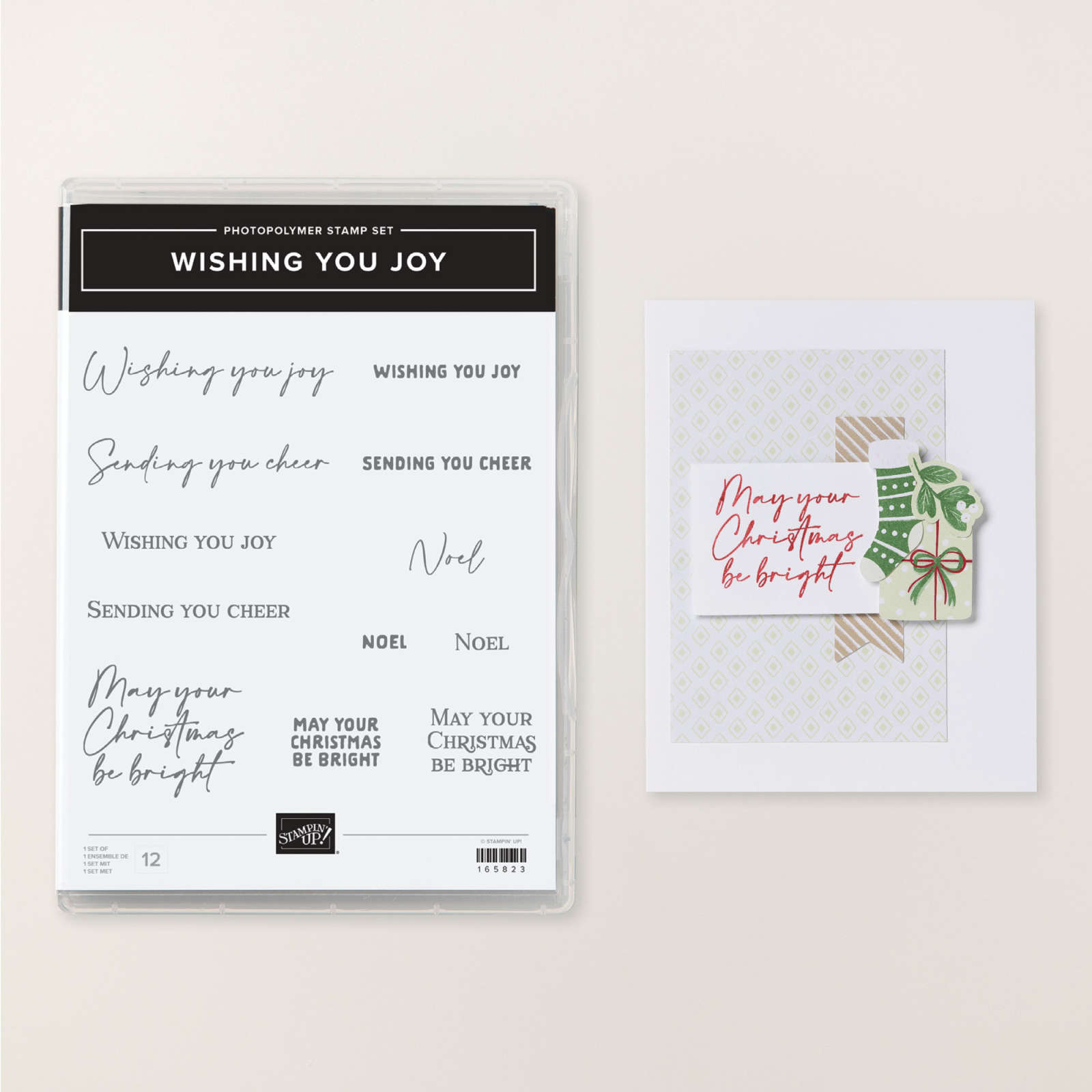 WISHING YOU JOY PHOTOPOLYMER STAMP SET (ENGLISH)