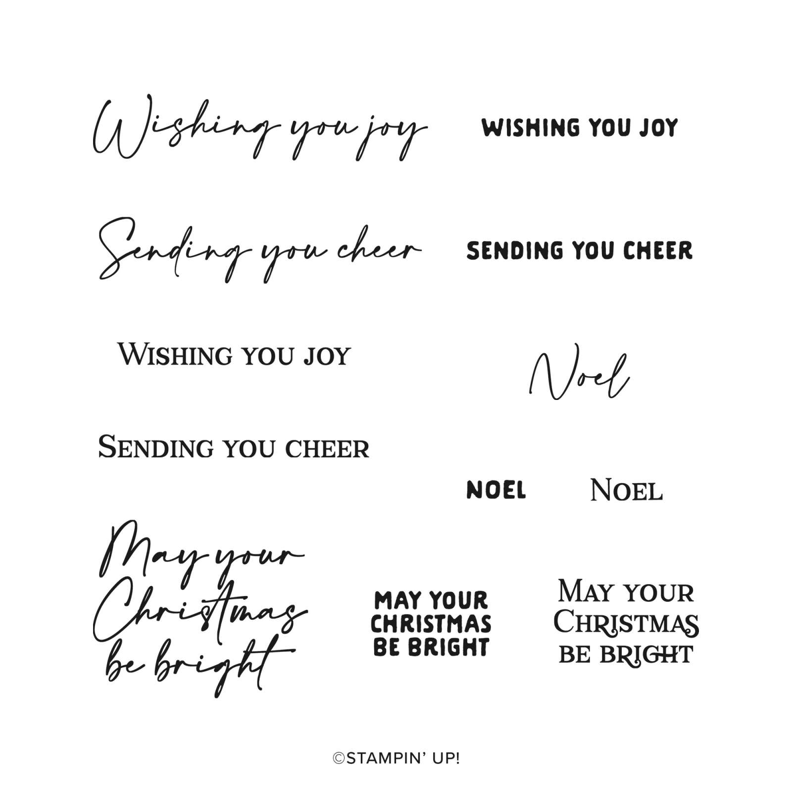 WISHING YOU JOY PHOTOPOLYMER STAMP SET (ENGLISH)