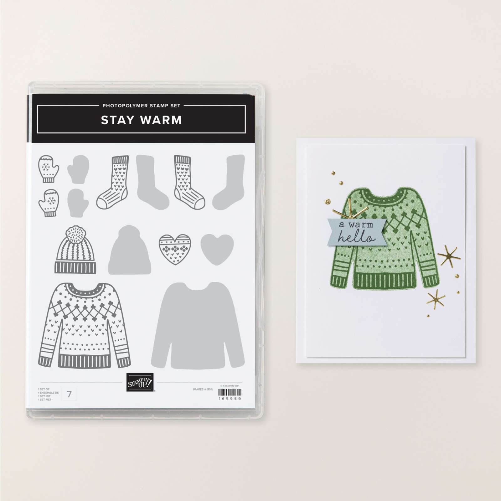 STAY WARM PHOTOPOLYMER STAMP SET