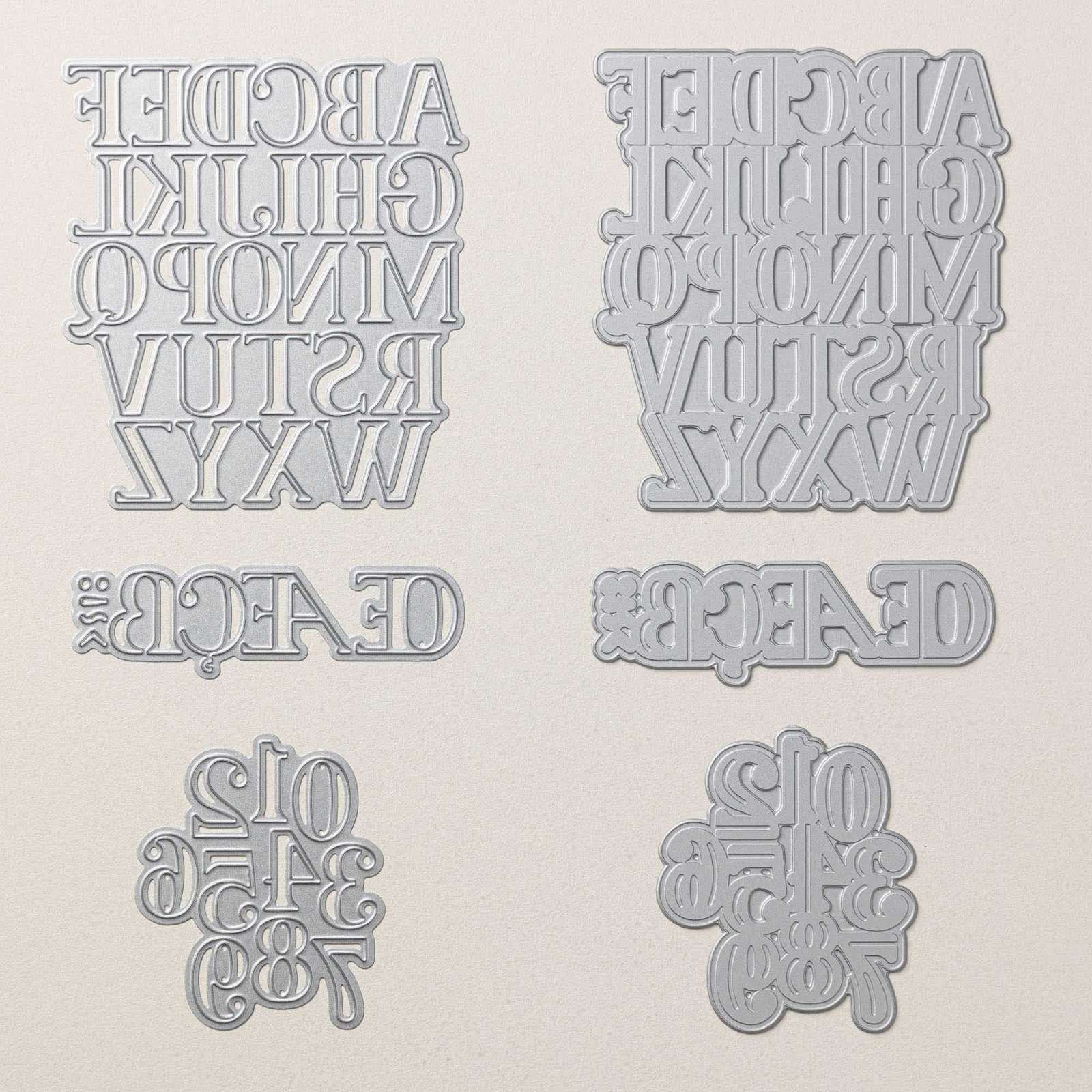 LUXE ALPHABET & NUMBERS HOT FOIL DIES