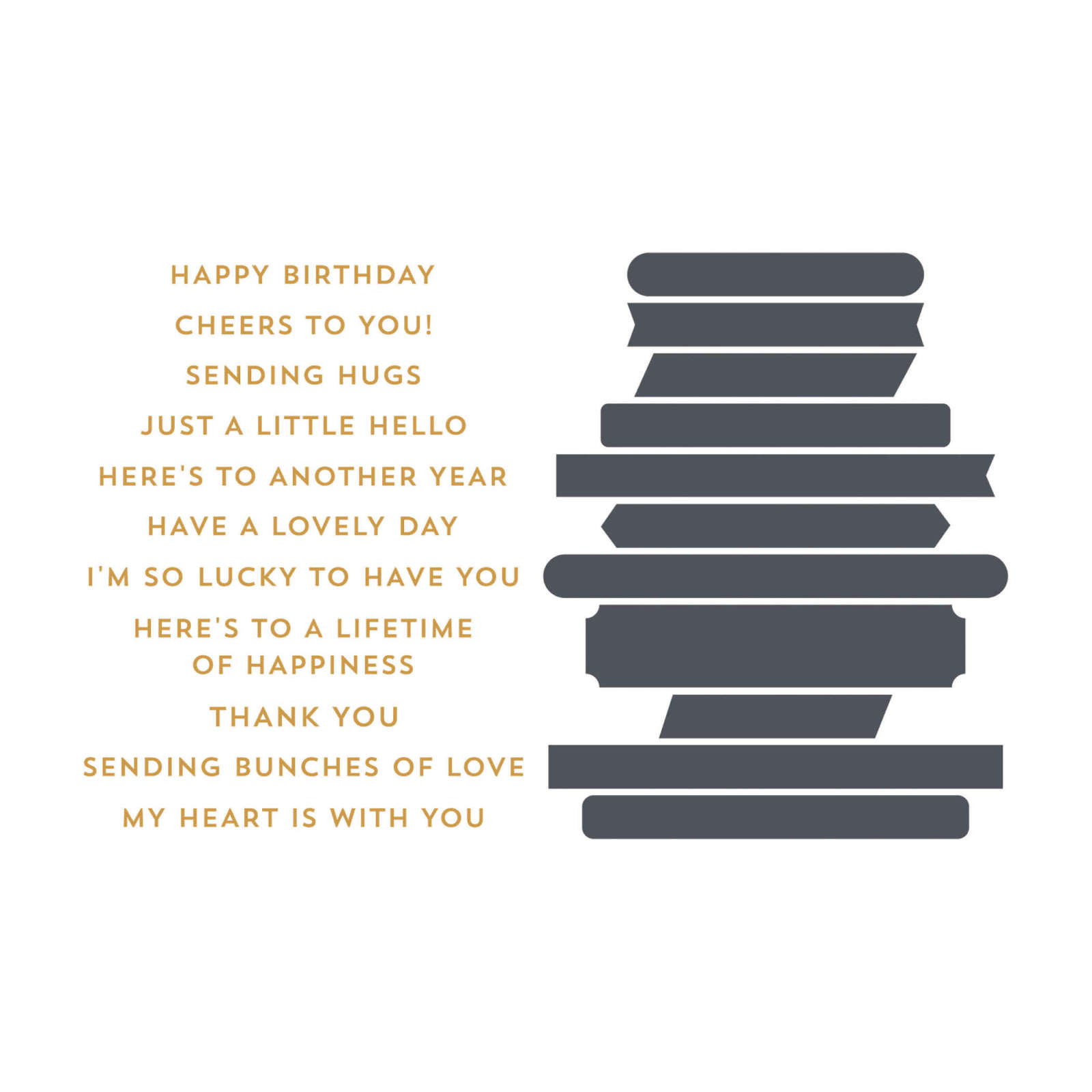 SWEETLY SENTIMENTAL HOT FOIL DIES (ENGLISH)