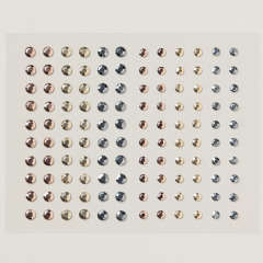 ADHESIVE-BACKED METALLIC GEMS