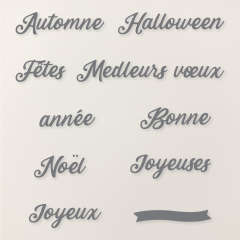 POINÇONS VŒUX SAISONNIERS (FRANÇAIS)