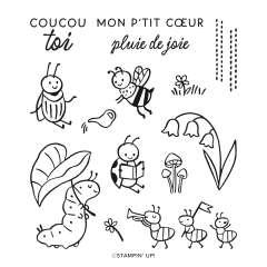 JOLIES PETITES BÊTES PHOTOPOLYMER STAMP SET (FRENCH)