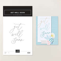 GET WELL SOON PHOTOPOLYMER STAMP SET (ENGLISH)