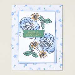 SCALLOPED BLOOMS PHOTOPOLYMER STAMP SET (ENGLISH)