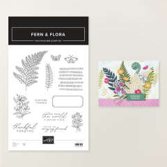 FERN & FLORA PHOTOPOLYMER STAMP SET (ENGLISH)