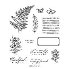 FERN & FLORA PHOTOPOLYMER STAMP SET (ENGLISH)