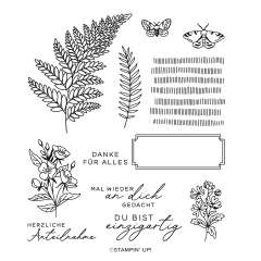 SET DE TAMPONS EN RÉSINE FLORA MIT FARN (ALLEMAND)