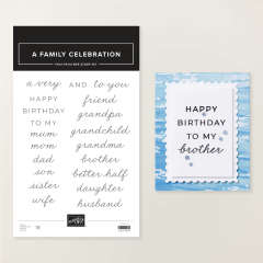 A FAMILY CELEBRATION PHOTOPOLYMER STAMP SET (ENGLISH)