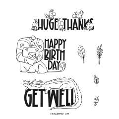 CARING ANIMALS PHOTOPOLYMER STAMP SET (ENGLISH)