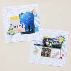 KIT DE SCRAPBOOKING HISTOIRES ENSOLEILLÉES
