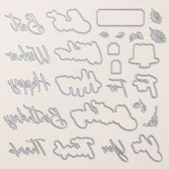 WORDS & WISHES DIES (ENGLISH)
