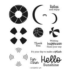 SPLASH & RELAX PHOTOPOLYMER STAMP SET (ENGLISH)