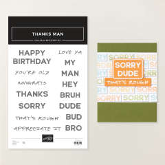 THANKS MAN PHOTOPOLYMER STAMP SET (ENGLISH)