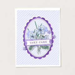VIOLETTES ENCADRÉES PHOTOPOLYMER STAMP SET (FRENCH)