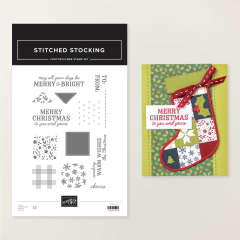 STITCHED STOCKING PHOTOPOLYMER STAMP SET (ENGLISH)