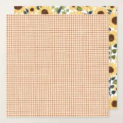 SUNFLOWER FIELDS 12" X 12" (30.5 X 30.5 CM) DESIGNER SERIES PAPER & STICKER SHEET (ENGLISH)
