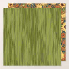 SUNFLOWER FIELDS 12" X 12" (30.5 X 30.5 CM) DESIGNER SERIES PAPER & STICKER SHEET (ENGLISH)