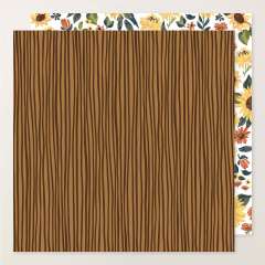SUNFLOWER FIELDS 12" X 12" (30.5 X 30.5 CM) DESIGNER SERIES PAPER & STICKER SHEET (ENGLISH)