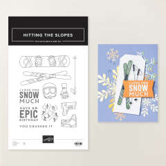 JEU D'ESTAMPES EN RÉSINE HITTING THE SLOPES (ANGLAIS)