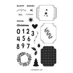 ADVENT LABELS PHOTOPOLYMER STAMP SET (ENGLISH)