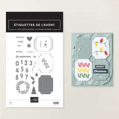 ÉTIQUETTES DE L’AVENT PHOTOPOLYMER STAMP SET (FRENCH)