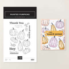 PAINTED PUMPKINS PHOTOPOLYMER STAMP SET (ENGLISH)