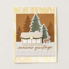 SPECIAAL DESIGNPAPIER NEUTRAL NOEL 12" X 12" (30,5 X 30,5 CM)