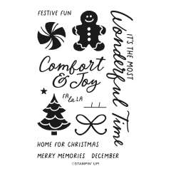 SET DE TAMPONS EN RÉSINE HOME FOR CHRISTMAS (ANGLAIS)