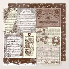 YULETIDE CAROLS 12" X 12" (30.5 X 30.5 CM) DESIGNER SERIES PAPER