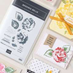 BEGONIA BELLE PHOTOPOLYMER STAMP SET (ENGLISH)