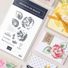 BÉGONIAS EN BEAUTÉ PHOTOPOLYMER STAMP SET (FRENCH)