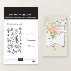 EXTRAORDINARY FLORA PHOTOPOLYMER STAMP SET (ENGLISH)