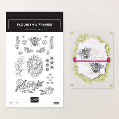 FLOURISH & FRAMES PHOTOPOLYMER STAMP SET