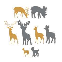 GRACEFUL EVERGREEN DEER bundle