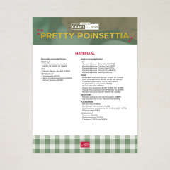 PRETTY POINSETTIA CRAFT CLASS