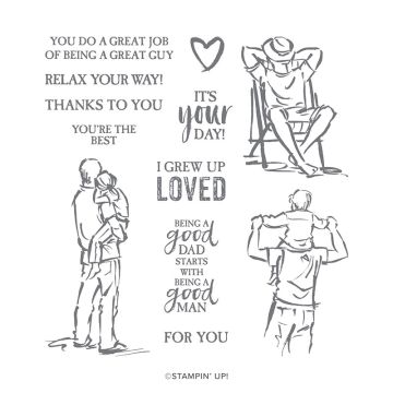 A GOOD MAN CLING STAMP SET (ENGLISH)