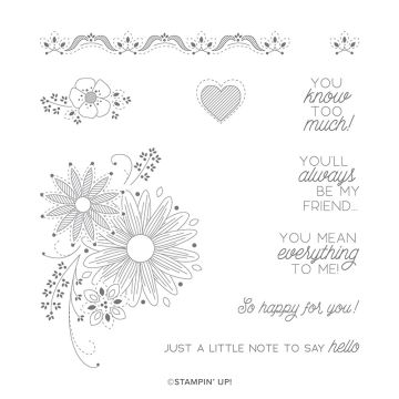 A LITTLE LACE CLING STAMP SET (ENGLISH)