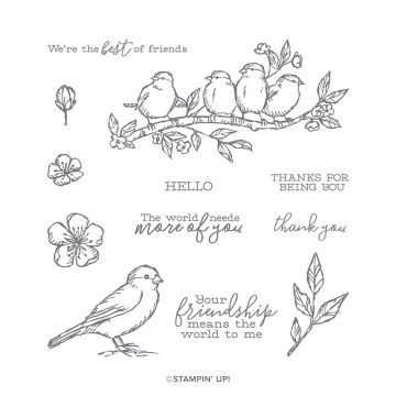 FREE AS A BIRD CLING STAMP SET (ENGLISH)
